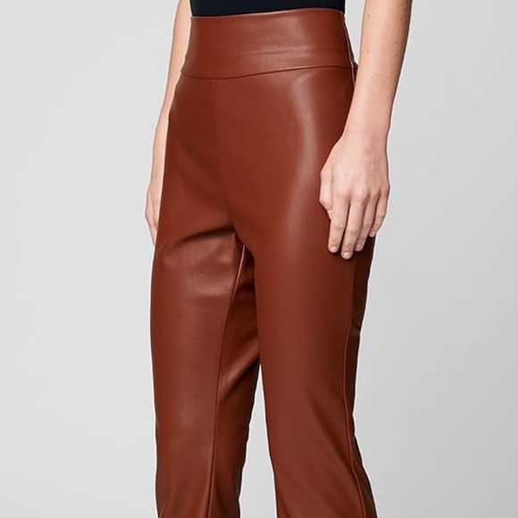 BLANKNYC brown vegan leather flared pants - Picture 2 of 11